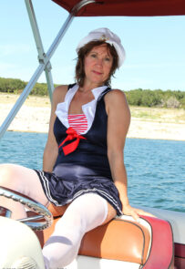 53 year old housewife Lynn enjoying a naked boat ride for you to see Mature Sex Photos