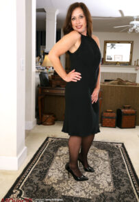 Samy Rodriguez Simple Black Dress AllOver30 Pics
